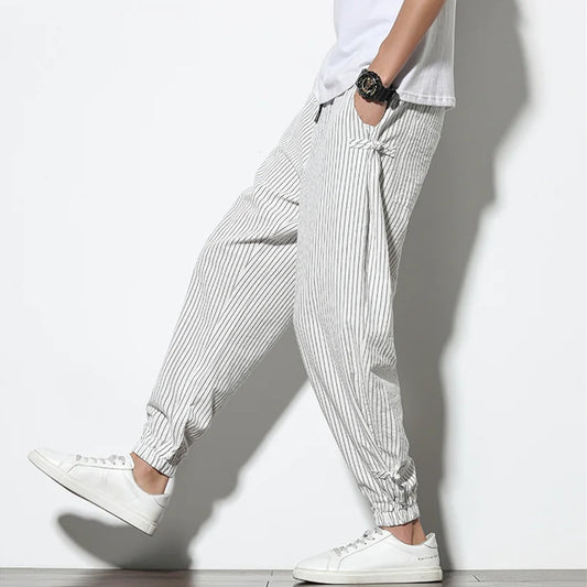 Union |Striped harem pants for men