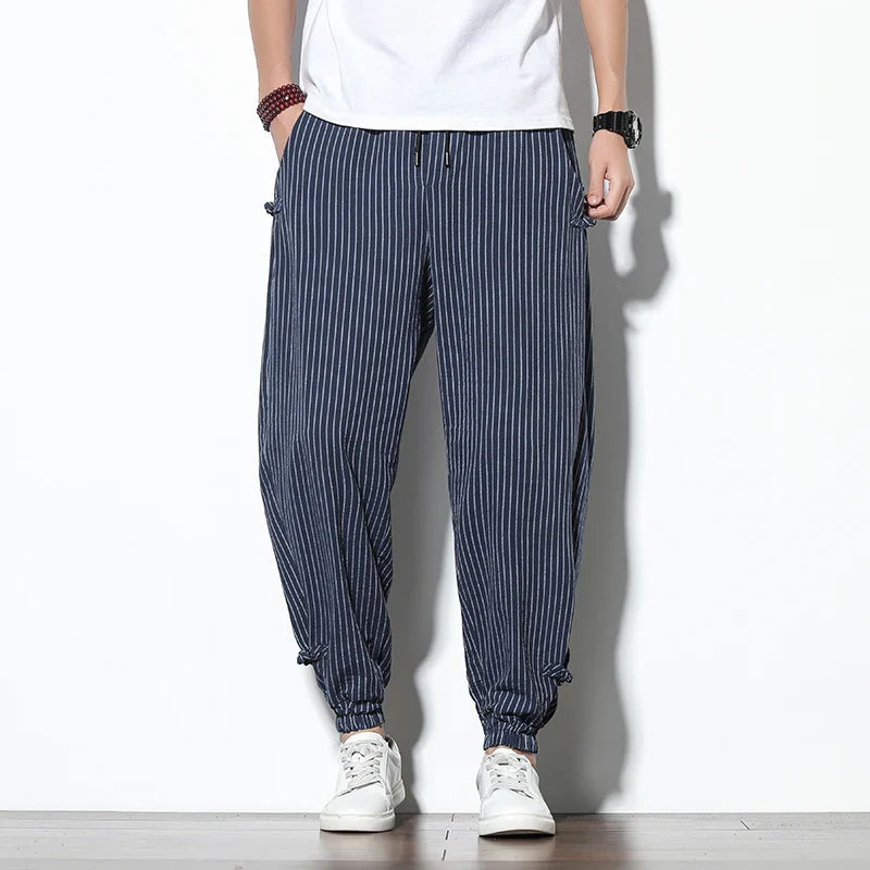 Union |Striped harem pants for men