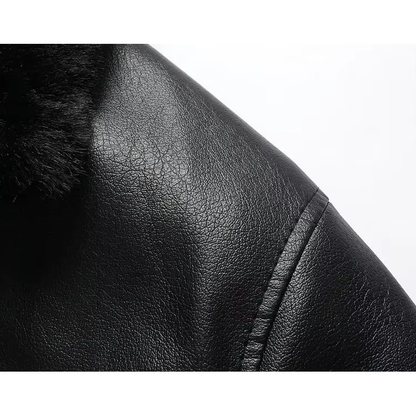 Vincent Rogue Fleece-Lined Leather Jacket